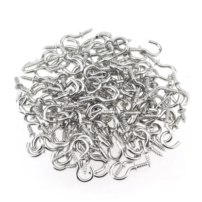 120 Pieces Cup Screw-in Ceiling Hanging Hooks for Various Applications