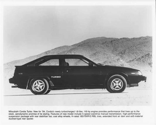Press Photo for Mitsubishi Cordia Turbo (1984)