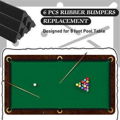 Rubber Bumpers for Bumper Pool Table Parts