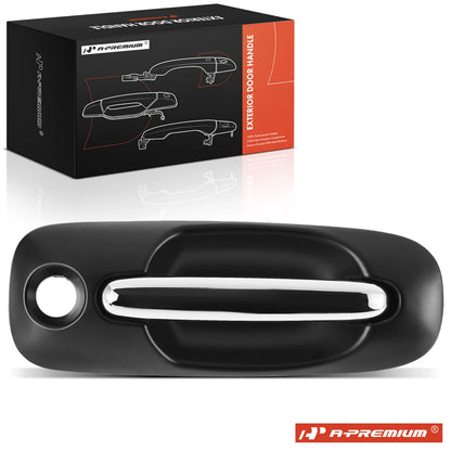 A-Premium Left Exterior Door Handle w/Keyhole for Dodge Grand Caravan (RP91SW1ACCHRKH, 93610)