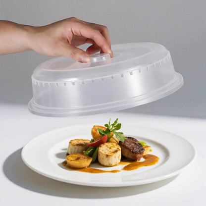 Set of 6 Microwave Splatter Covers, 10"-4.5", Clear