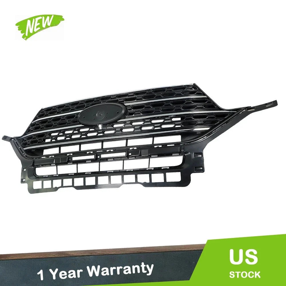 Upper Grille for 2020-2021 Ford Explorer XLT - Chrome Front Radiator