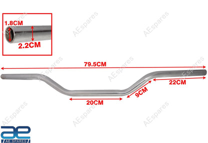 7/8'' Chrome Plated Handlebar for BSA M20 B31 (Universal Fit)