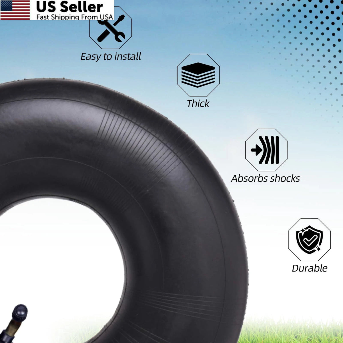 Set of 2 Heavy Duty 11x4.00-5/11x4.50-5 Tires TR-87 for