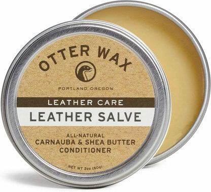 Otter Wax Leather Salve 2oz for Universal Conditioning