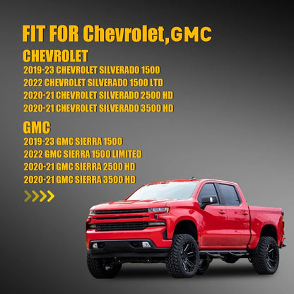 Left Side Mirror Glass for Chevrolet Silverado 1500 GMC Sierra 1500 2019-2023