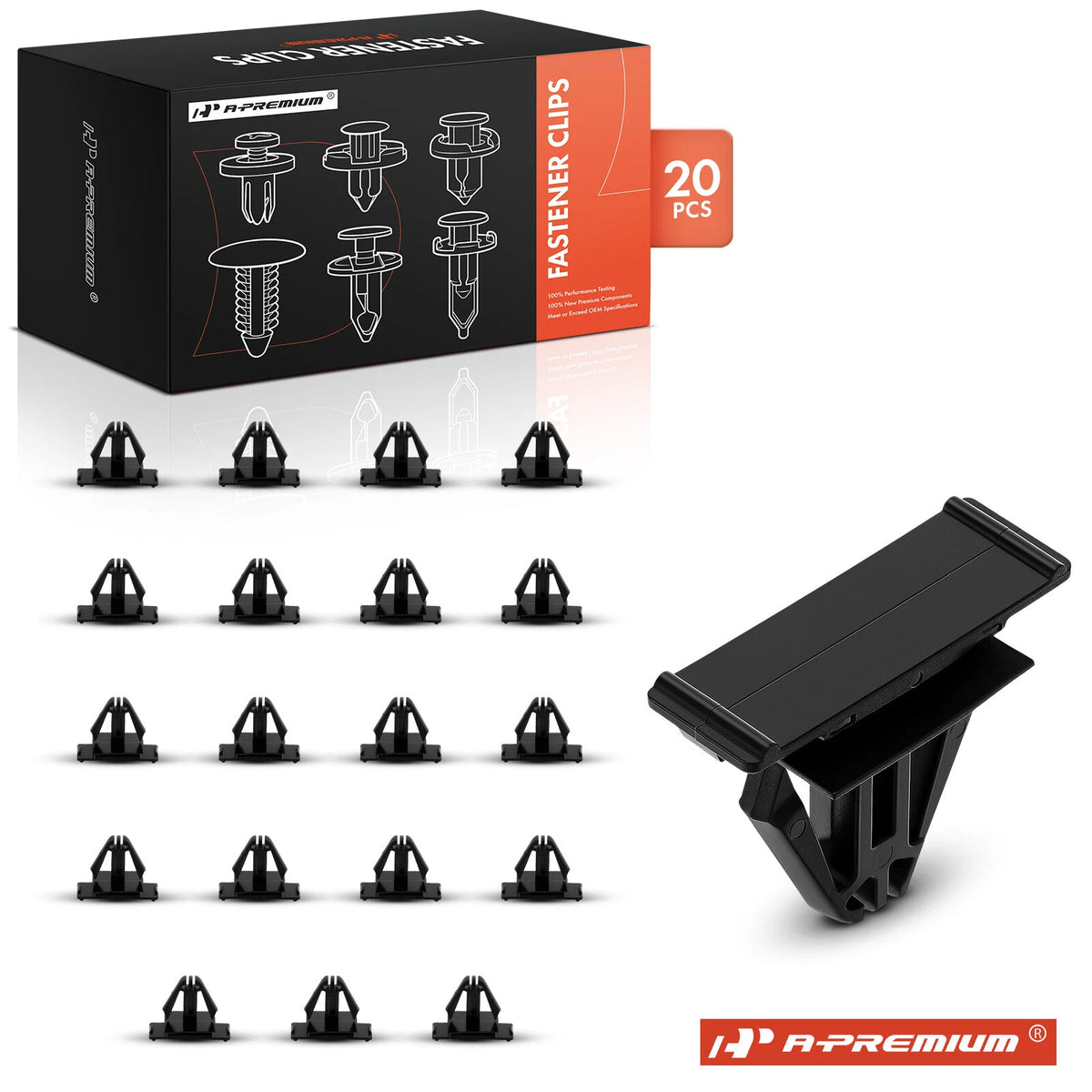 20Pcs Nylon Front Bumper Moulding Retainer Clips for Jeep Patriot (2011–2017) - 6508947AA, 6508947-AA, 06508947-AA, 21153
