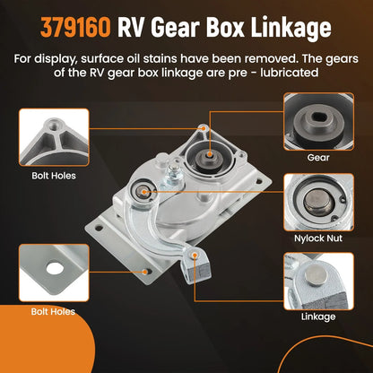 RV Gear Box Linkage with Motor for Kwikee Electric Steps (Replace)