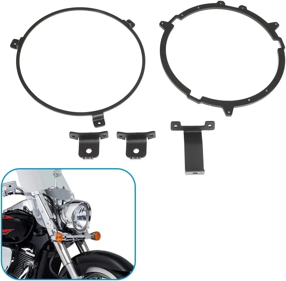 7" LED Headlight Adapter Mounting Bracket for Suzuki Boulevard C90 C50 (2005–2013)