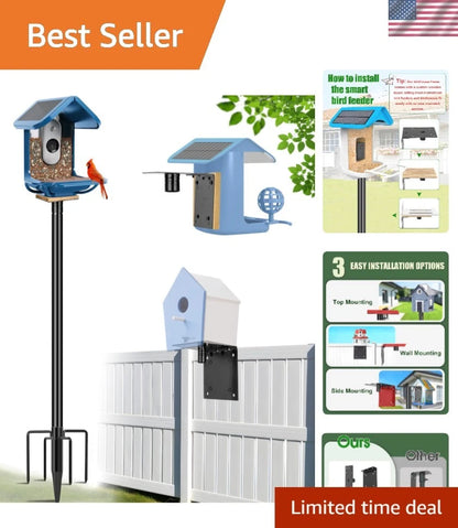 All-Weather 76 Inch Bird Feeder Pole for Homeyards