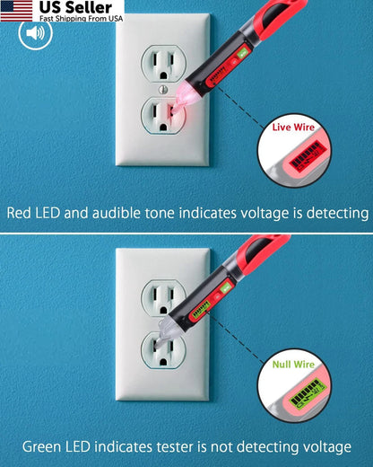 Non-Contact AC Voltage Detector Pen 12V-1000V/48V-1000V