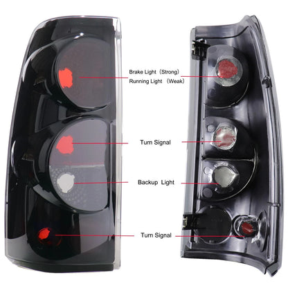 Tail Light for Chevy Silverado GMC Sierra (1999–2007) Left Right Side
