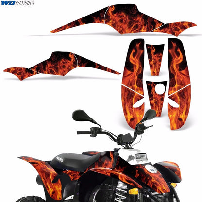Graphic Sticker Decal for Polaris Scrambler 500, Trailblazer 350 (1985–2009)