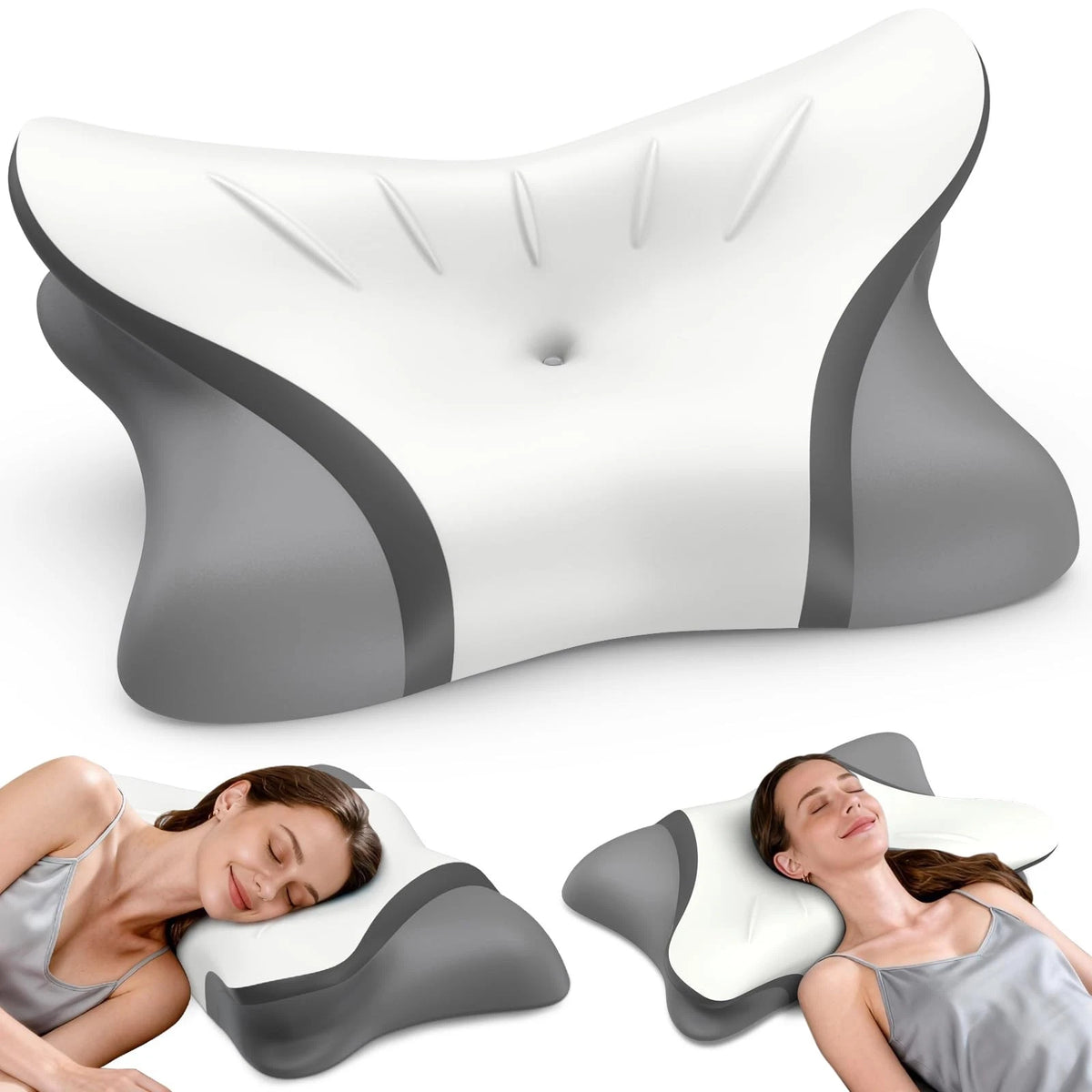 Cervical Neck Pillow for Pain Relief (Queen Size)