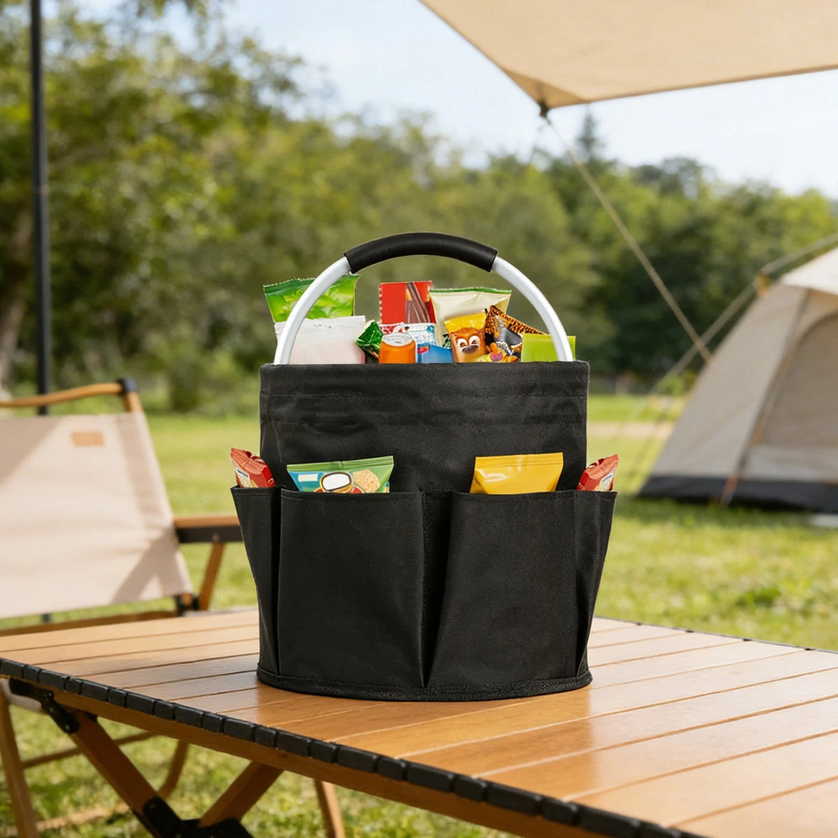 Foldable Cleaning Caddy for Portable Beach Basket (No Year Range)
