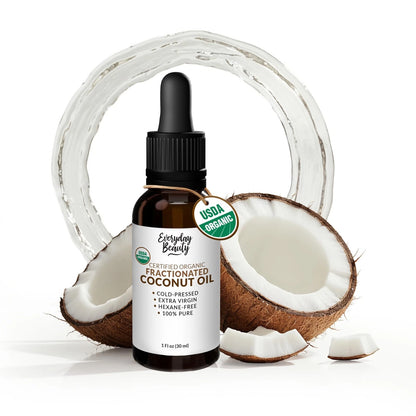Fractionated Coconut Oil for Various Uses (100% Pure, 1 Fl Oz)
