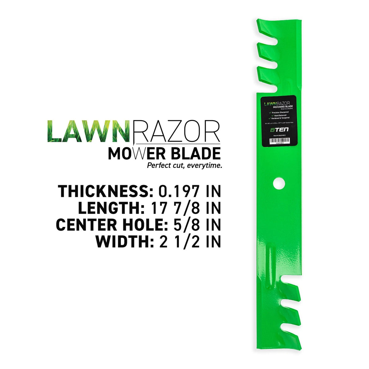 Spindle Toothed Blade for John Deere Walk Behind Mower (AM122797, M125643, PT8633)