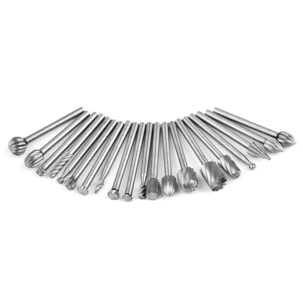 20X Rotary File Carving Burr Set 3.17mm for Woodworking