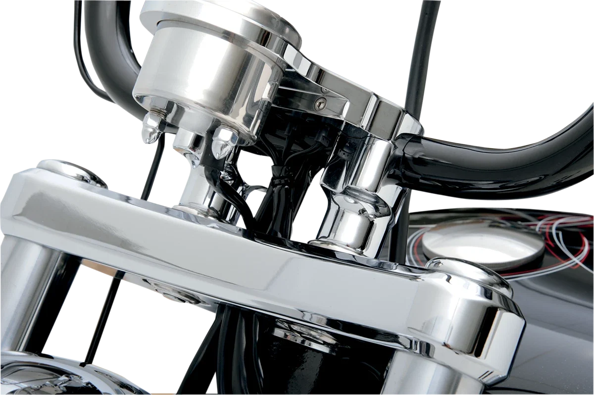 1-1/2" Chrome Handlebar Risers for Harley Davidson (Drag Specialties)