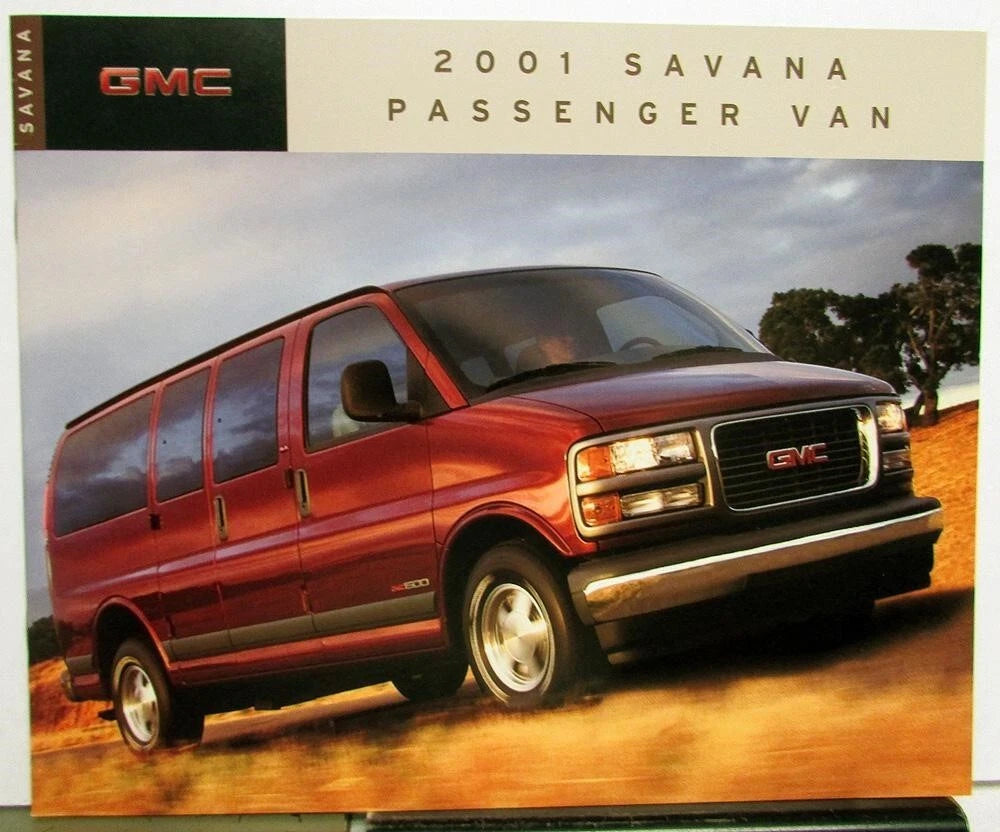 Savanna Passenger Van Sales Brochure for GMC Trucks (2001)