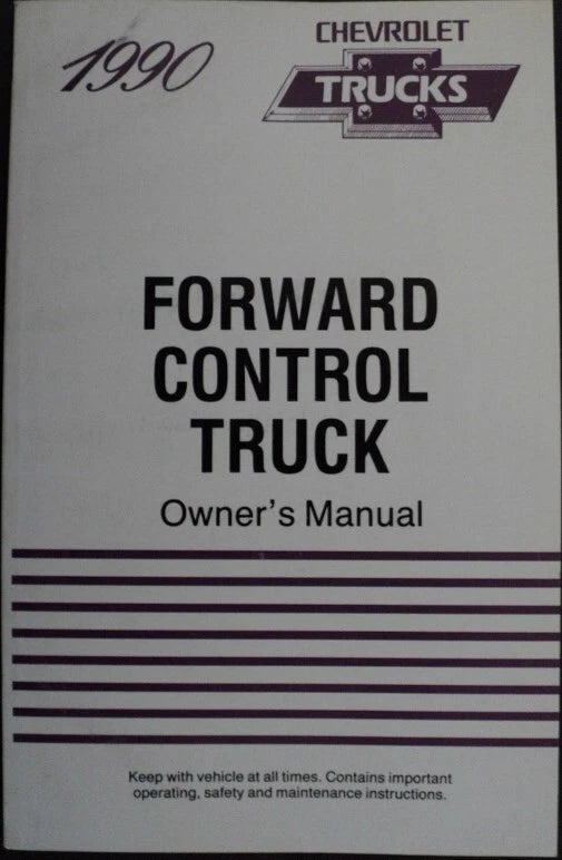 Owners Manual for Chevrolet Forward Control Truck (1990)