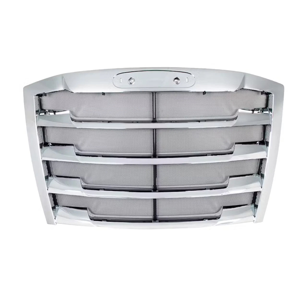 Chrome Hood Grille with Bug Screen for Freightliner Cascadia (2018–Present) - AGO-NCBLK