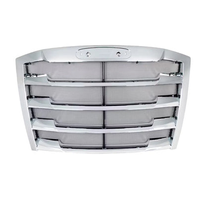 Chrome Hood Grille with Bug Screen for Freightliner Cascadia (2018–Present) - AGO-NCBLK
