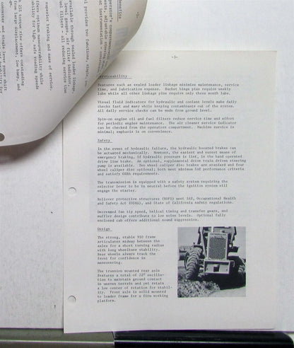 Caterpillar 910 Wheel Loader Parts (1973)