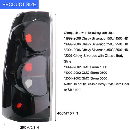 Tail Light for Chevy Silverado GMC Sierra (1999–2007) Left Right Side