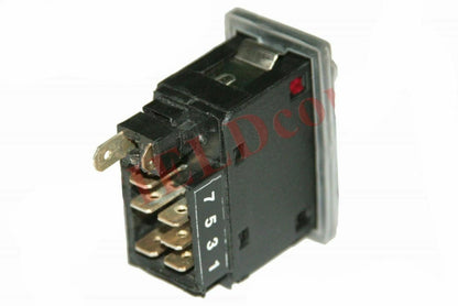 Rubber Protected Hazard Warning Light Switch for JCB Fork Lift