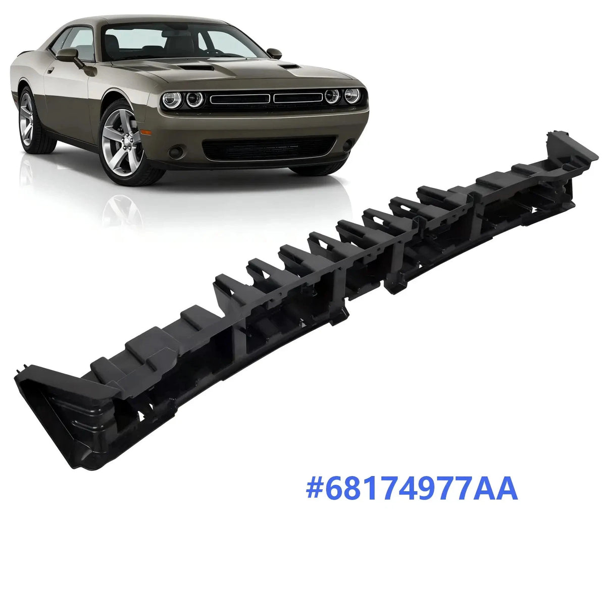 Front Bumper Face Bar for Dodge Challenger (2015–2023) #68174977AA, CH1070842