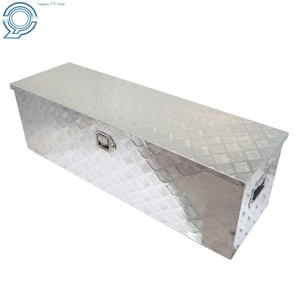 Rectangular Aluminum Tool Box for Flatbed Trailer (49" x 15" x 15")