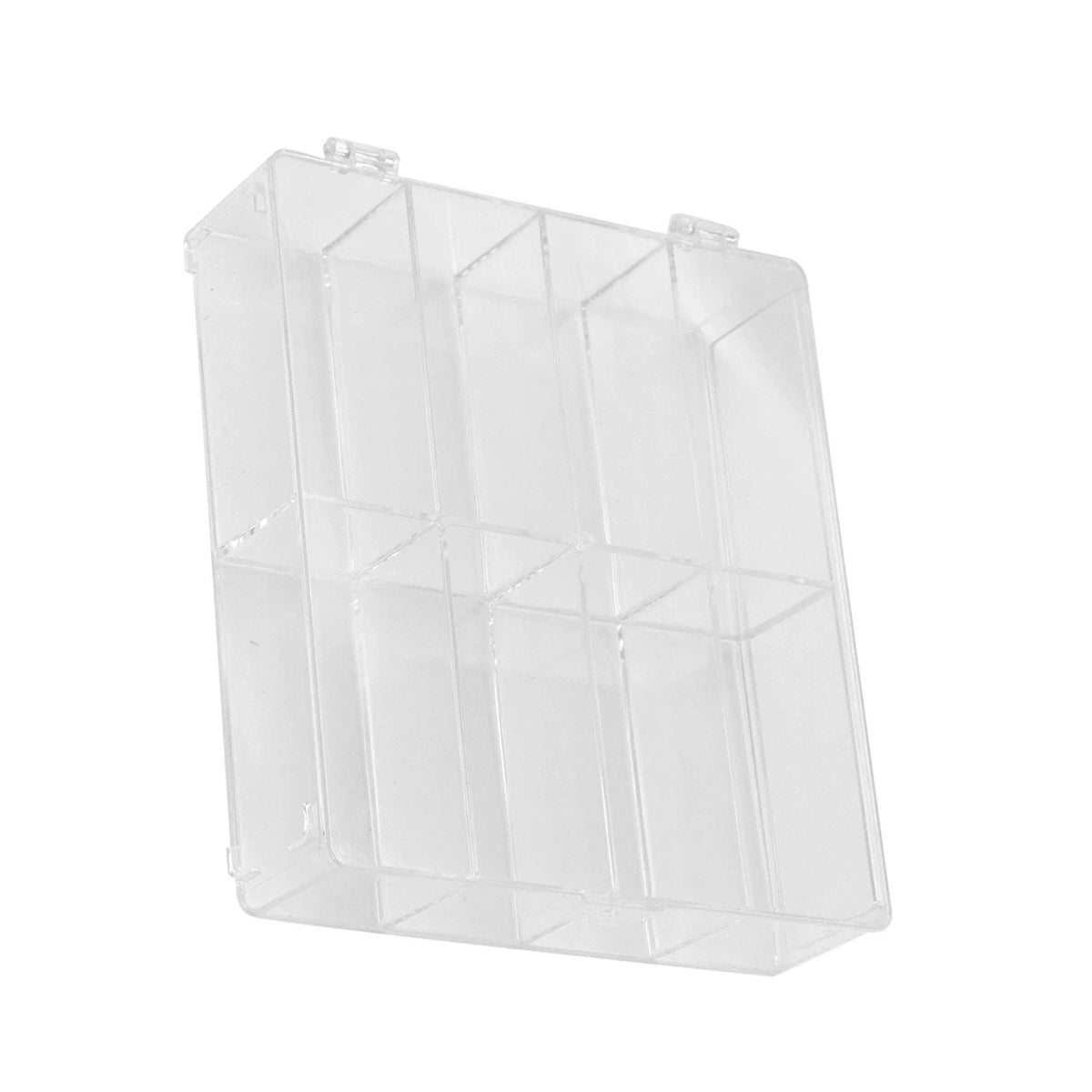 Display Case for 1/64 Diecast Cars (8 Compartment, Clear Lid)
