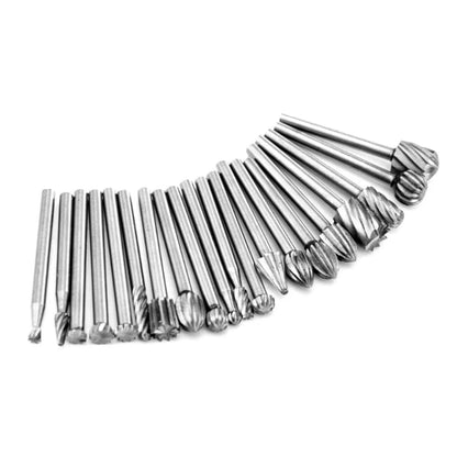 20X Rotary File Carving Burr Set 3.17mm for Woodworking
