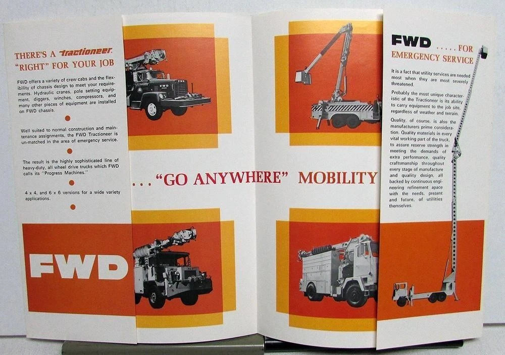 Tractioneer Utility Truck Brochure for FWD (1960–1969)
