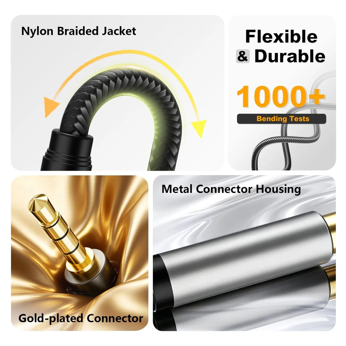 12ft 3.5mm Audio Cable for Phone (No Specific Years)