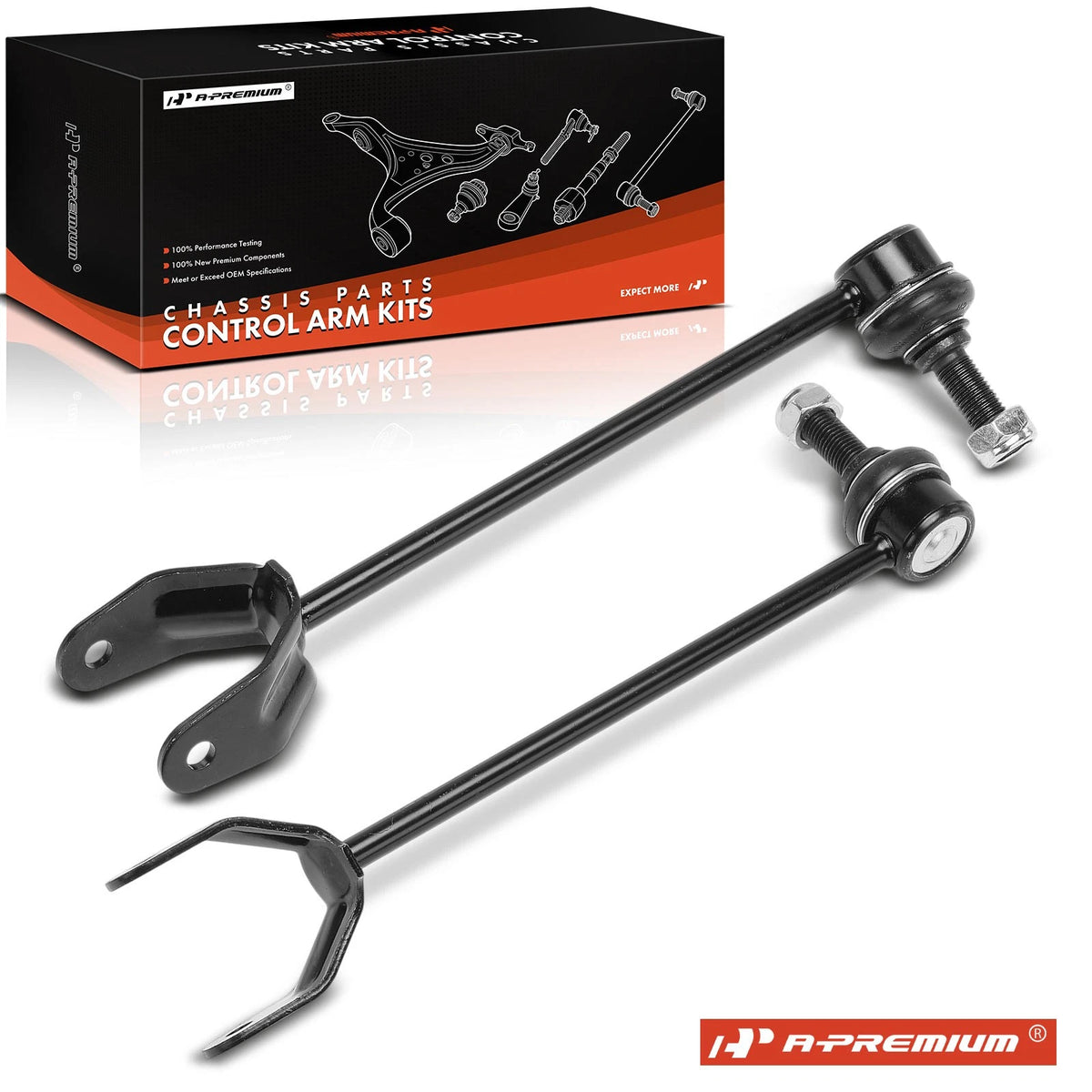 2X Rear Side Sway Bar Link for Lexus LS460 LS600h (2007–2017) - 4883050040, 4884050020, MS86860, MS86861