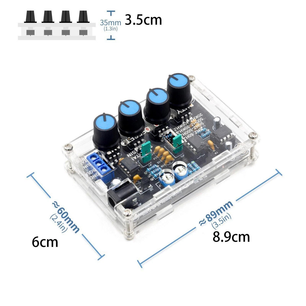 Signal Generator Board Kit 12V~15V, 5Hz~400KHz Frequency Range