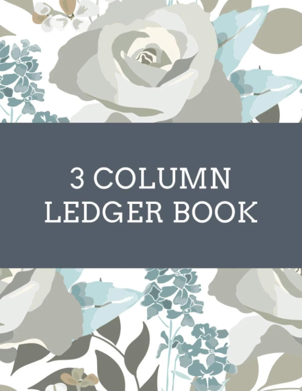 3 Column Ledger Book for Accounting (No Year Range)