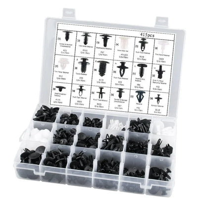 448PCS Plastic Rivets Fastener Push Clips for Universal Cars (All Years)