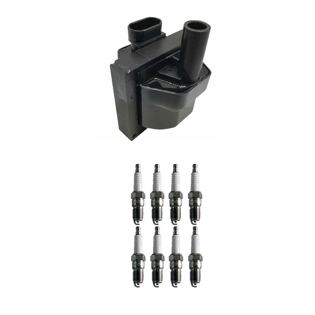 Ignition Coil & Denso Spark Plugs Kit for C1500 Escalade V8 (1999–2000)