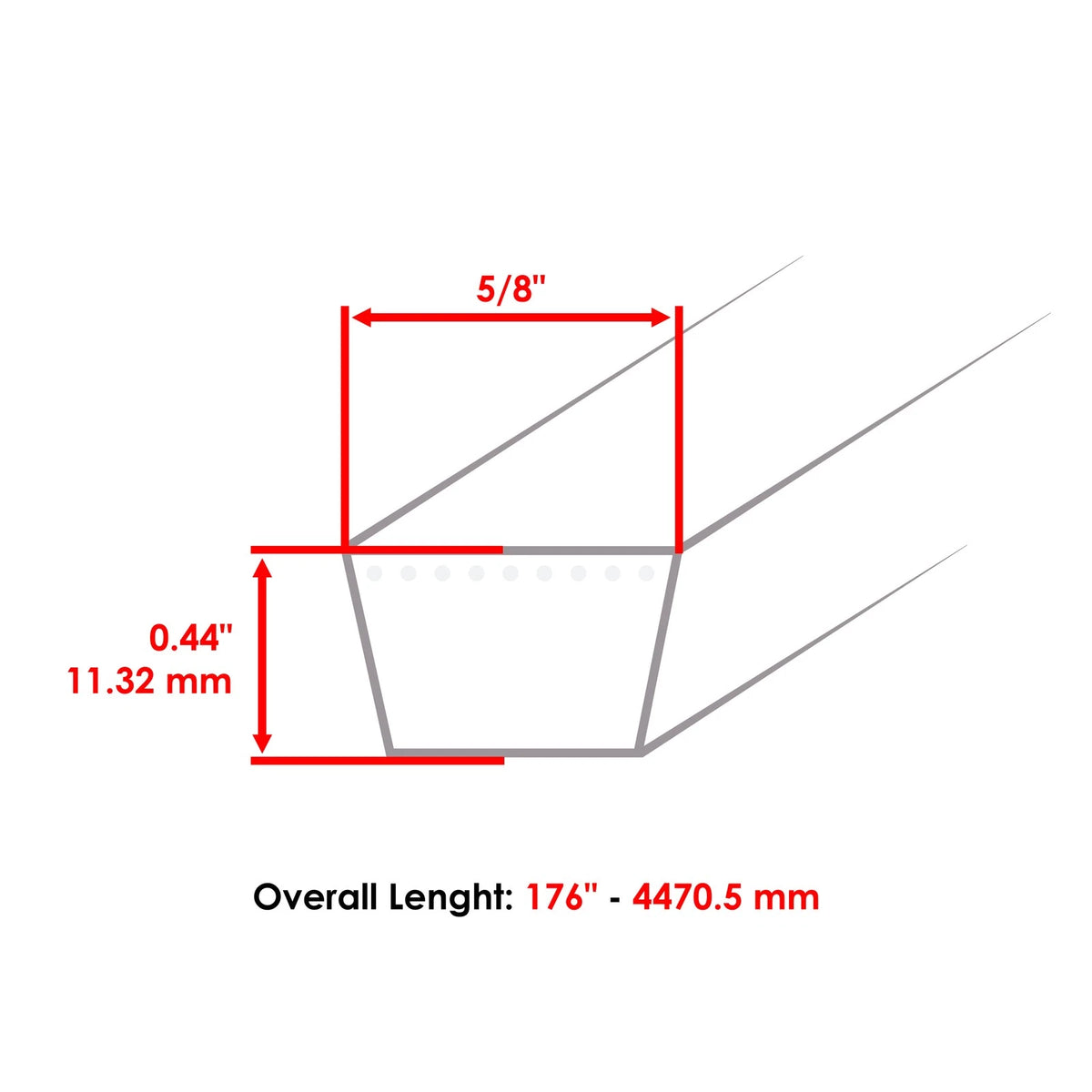 Deck Belt for Exmark Toro (BT563 - HD)