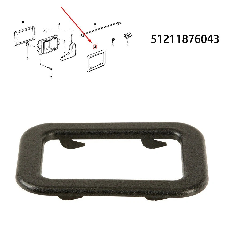 Interior Door Handle Cover Trim Bezel for BMW E30 E28 E24 E23 (1982–1993)