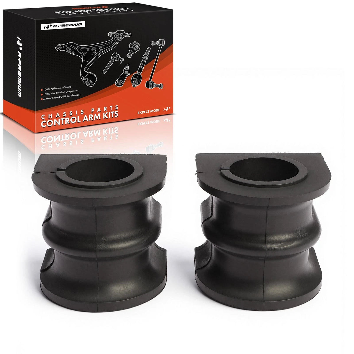 2X Front Sway Bar Bushing Kit for Jeep Grand Cherokee (2006–2010) 52090155AG, 52090155AH, K200160
