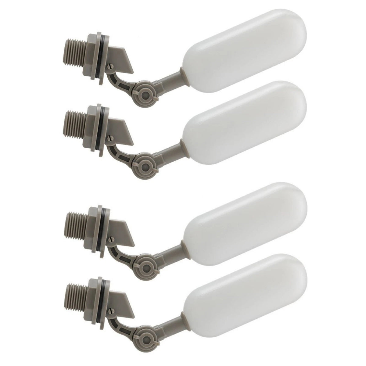 4X 1/2" Ball Float Valve Adjustable Arm Water Level Control Auto Fill Stop