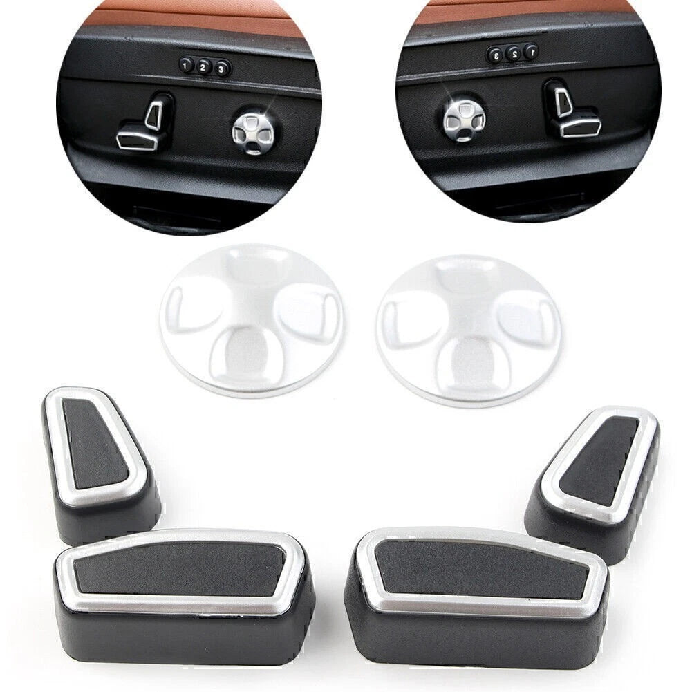 Set of 6 Inner Car Seat Adjustment Button Trim Covers for Alfa Romeo Giulia (2017–2021)