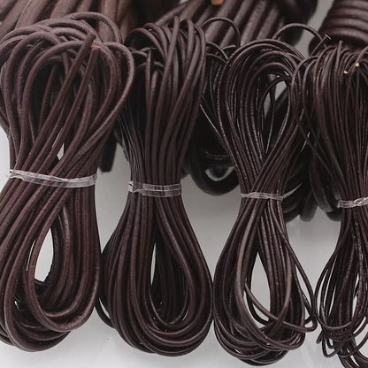 Leather Cord Lace Rope Weave String for Crafting (1-6mm)