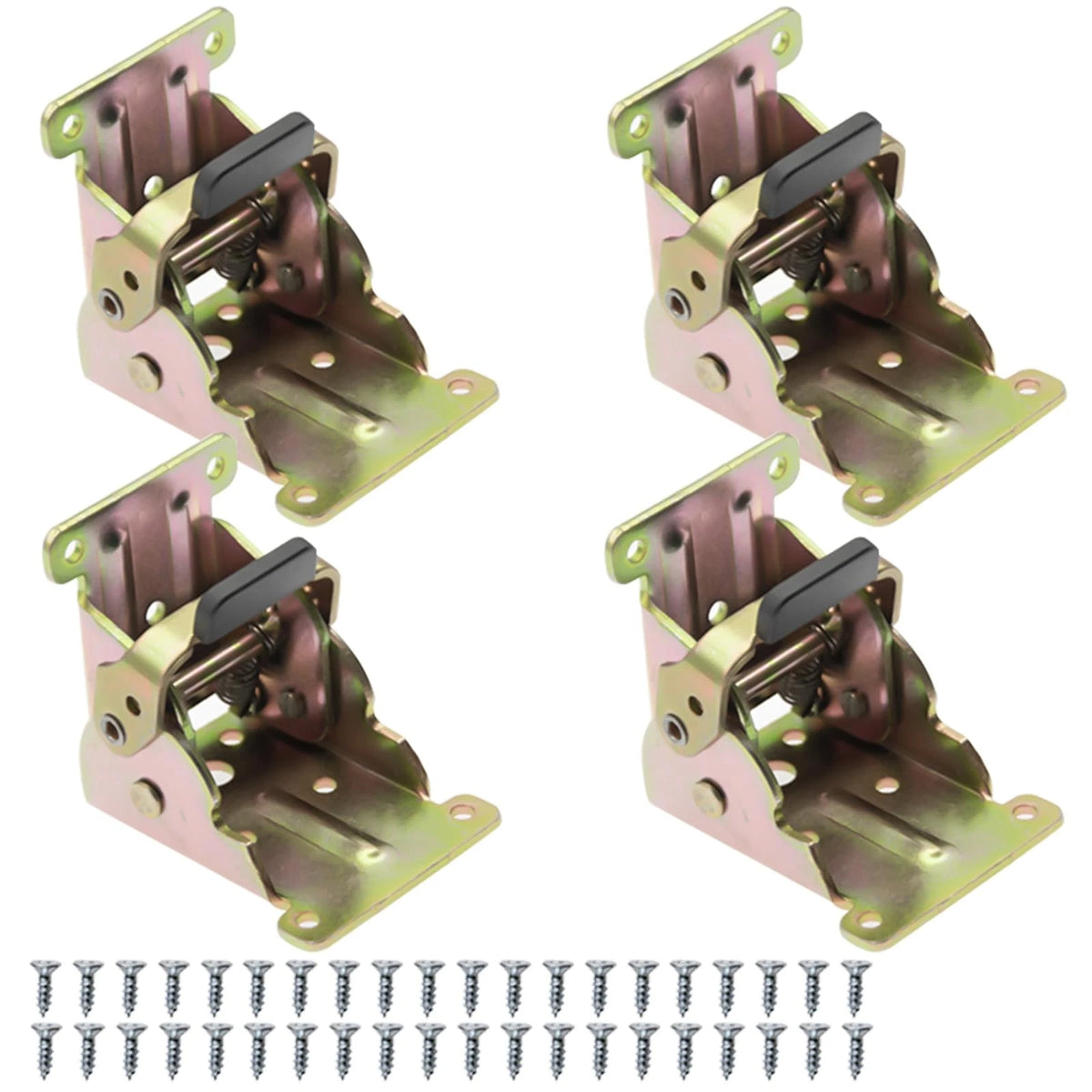 4X Heavy Duty Foldable 90 Degree Self Locking Hinges for Table Leg