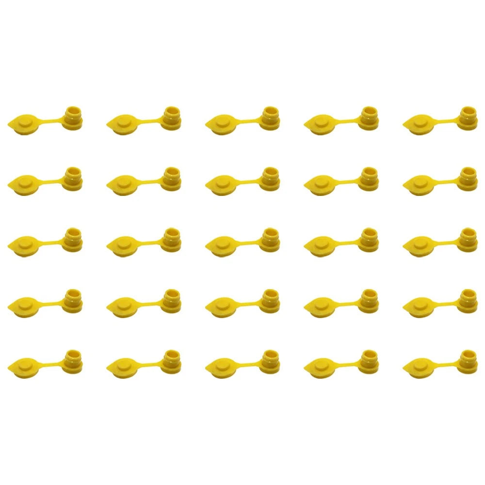 Set of 25 Gas Can Vent Caps (Yellow) Heavy Duty MYC-Y-VENT
