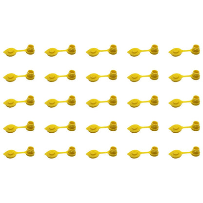 Set of 25 Gas Can Vent Caps (Yellow) Heavy Duty MYC-Y-VENT